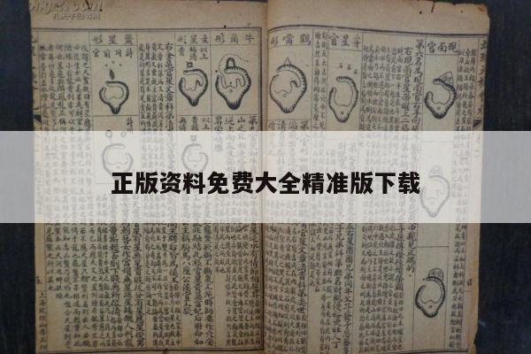 正版资料免费大全精准版下载