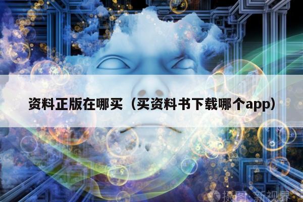 资料正版在哪买（买资料书下载哪个app）