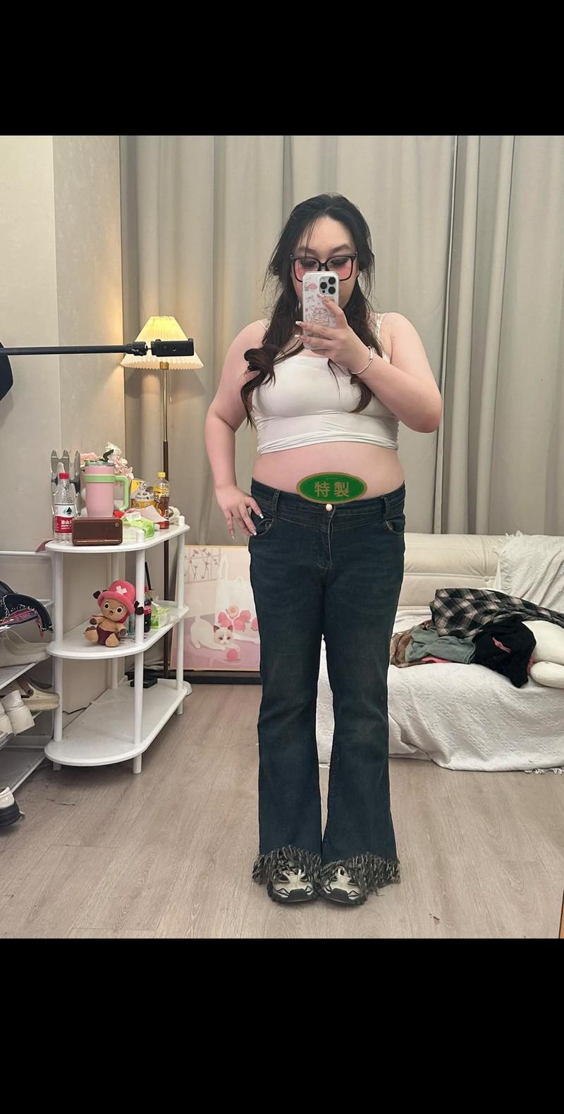 180斤女子减重65斤